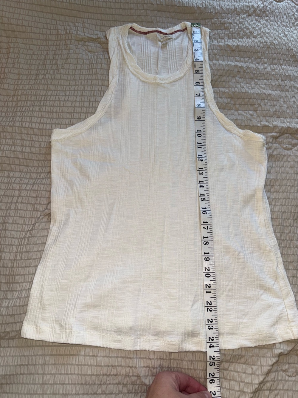 Maeve Crean Ribbed Cutaway Twisted Seam Tank medium - Picture 3 of 4